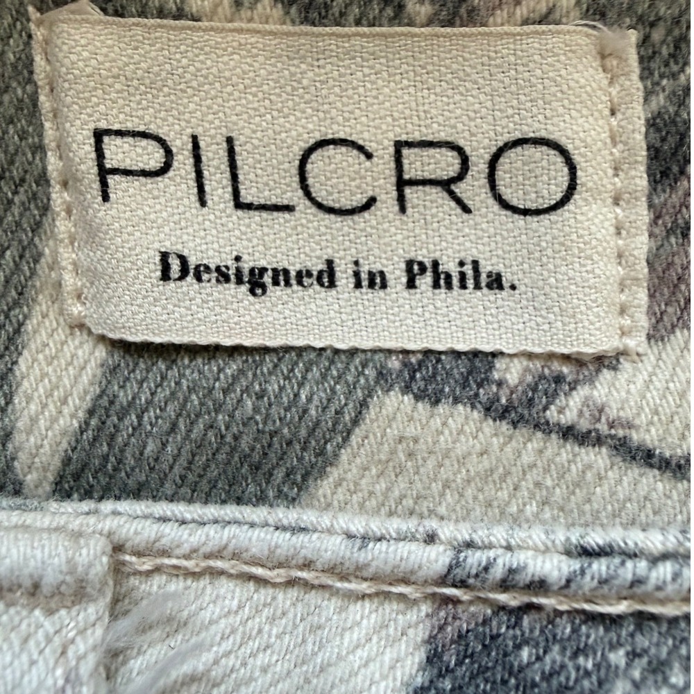 Anthropologie Pilcro Skipper Wide Leg Camo Pants Womens Size 30 Grey Streetwear - Picture 5 of 14